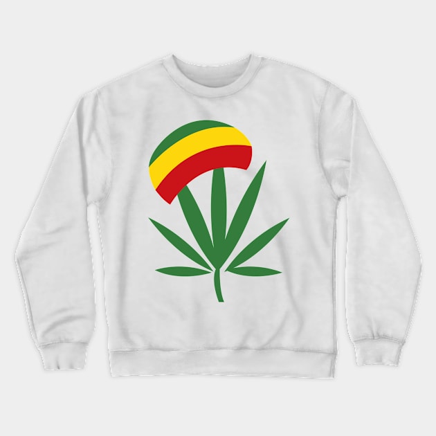 Marijuana Weed Artwork Crewneck Sweatshirt by Utopia Shop